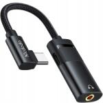 Mcdodo Usb-c Mini Jack Adapter 3, 5MM Dac Adapter Aux Kábel Fekete 60W