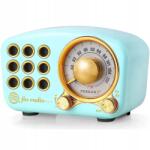 Feegar Fm konyhai rádió Feegar Retro Blue Hordozható Hálózati Bluetooth 10h Sd Aux (FEE-00902)