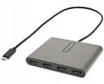 StarTech Usb C 4 Hdmi adapter, külső video- és grafikus kártya, Usb típus (USBC2HD4)