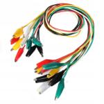  Színes Kábelek Mérőkábelek 10X Krokodil Vég Bilincs 27MM 50CM (Przewody 6E49-850AC)
