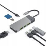 Green Cell Gc Elosztó adapter 7 az 1-ben Usb-c Hub 85W 3x Usb-a 3.1 Usb C Hdmi 4K Sd Tf (HUBGC01)