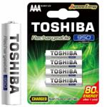 Toshiba 4x Aaa újratölthető LR03 R3 1, 2V Ni-MH 950 mah strapabíró Japán Nagy teljesítményű (TNH-03GAE)