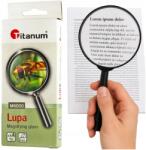 Titanum Nagyító üveg Könyvolvasáshoz Nagyító átm. 60mm Extra (czarne lupy do czytania dla seniorów szkło)