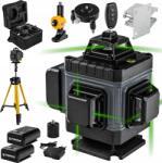 Powermat Lézeres Vízmérték Keresztlézer Zöld Önszintező 4D 360° 16 Vonal (PM1492)