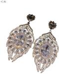 Shein Ezüst Fülbevaló Díszítéssel S07__6, 3CM