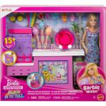 Mattel Barbie Malibu Baba játékbaba a Tengerparti detektívek sorozatból vattacukor stand (JFV67)