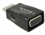 Delock Videó konvertáló eszköz Hdmi Vga fekete (4043619659029)