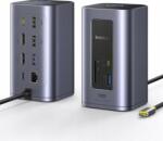 Baseus Usb-c dokkoló állomás 12 az 1-ben Dual 4K Hdmi 10Gbps 100W Pd Ethernet (B00568103813-00)