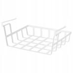 IKEA Fehér Rácsos Kosár Csiptetővel, Polc, 36x26x14cm, Palycke Ikea (005.344.32)