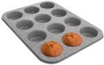 ORION Muffin sütőforma 12 db-os gránit szénacél 35x26, 5 cm (8592381144050)