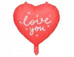PartyDeco Fólia lufi Szív ''I love you'', 45 cm, mix