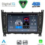 Digital iQ Sistem Audio Auto pentru Mercedes-Benz Clasa C / Clasa CLK 2004-2008 Bluetooth USB Wi-Fi GPS Apple CarPlay Android Auto cu Ecran Tactil 7" DIGITAL IQ BLG 493_CPA (493_CPA)