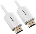 Sharkoon Cablu video HDMI Sharkoon, HDMI 4K, alb, 1.0m (4044951018109)