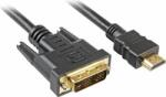 Sharkoon Cablu video Sharkoon Adapter HDMI -> DVI-D (18+1), negru, 3, 0m (4044951009060)