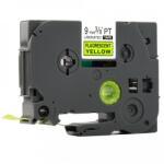 Compatibil Banda compatibila Brother TZ-C21/TZe-C21, semnal 9mm x 8m, text negru/fundal galben (TZeC21)