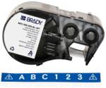 Brady M4C-500-595-BL-WT / 170813, 12.70 mm x 7.62 m, Vinil, imprimare albă / fundal albastru (170813)
