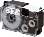 Casio XR-18X1, 18mm x 8m, imprimare neagră/fundal transparent, bandă originală (XR-18X1)