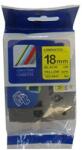 Compatibil Banda compatibila Brother TZ-S641/TZe-S641 18mm x 8m extr. adh. text negru/fundal galben (TZeS641)