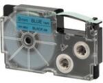 Casio XR-9BU1, 9 mm x 8 m, imprimare neagră/fundal albastru, bandă originală (XR-9BU1)