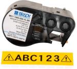 Brady M4-82-499-YL-BK / 170800, 9.53 mm, Nailon, imprimare neagră / fundal galben (170800)