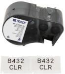 Brady M5-78-432-CL-BK / 170874, 25.40 mm, Poliester, imprimare neagră / fundal transparent (170874)