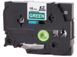Compatibil Banda compatibila Brother TZ-745 / TZe-745, 18mm x 8m, text alb / fundal verde (TZe745)