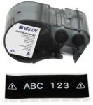 Brady M5C-1500-595-BK-WT / 170947, 38.10 mm x 7.62 m, Vinil, imprimare albă / fundal negru (170947)