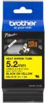 Brother Bandă Brother HSe-611E Pro, 5.2 mm x 1.5 mm, imprimare neagră / fundal galben, bandă originală (HSE611E)