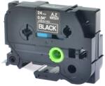 Compatibil Banda compatibila Brother TZ-S355/TZe-S355 24mm x 8m extr. adh. text alb/fundal negru (TZES355)