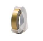 Compatibil Dymo Omega, 9mm x 3m, text alb / fundal auriu, banda compatibila (5238-08)
