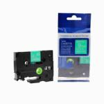 Compatibil Banda compatibila Brother TZ-725 / TZe-725, 9mm x 8m, text alb / fundal verde (TZe725)