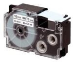 Casio XR-12X1, 12mm x 8m, imprimare neagră/fundal transparent, bandă originală (XR-12X1)
