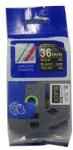 Compatibil Banda compatibila Brother TZ-364 / TZe-364, 36mm x 8m, text auriu / fundal negru (tze364)