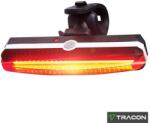 TRACON Hátsó biciklilámpa 1, 5W, tölthető LED , piros, 100lm, 500mAh, 2h, Tracon (108424)