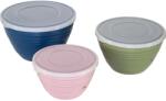 emsa Mixing Bowl Set colourful Prep & Bake 3-piece with lid (110538)