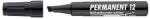 ICO Alkoholos marker, 1-4 mm, vágott, ICO "Permanent 12", fekete 1 db (9580008007)