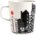 Marimekko Cană Siirtolapuutarha 250 ml alb-negru-portocaliu (063297-195)