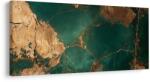 Dovido Tablou compoziție luxoasă din marmură verde-aurie - 60x30