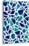 Dovido Tablou abstract turcoaz cu elemente geometrice - 60x90