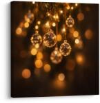 Dovido Tablou decorațiuni festive cu strălucire aurie - 20x20