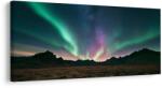 Dovido Tablou auroră colorată deasupra peisajului - 80x40