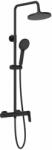 Roca Sistem Dus Roca Vega A5A976ENB0 | Monocomanda, 3 Jeturi, Palarie 200mm, Negru Mat (A5A976ENB0)