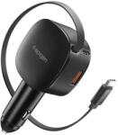 Spigen EV603BT Essential, 60W, Cablu retractabil, Negru (ACP10515) (ACP10515)