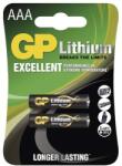 GP Batteries GP B15112 AAA (LR03/HR03) lítium mikroceruza elem 2db/bliszter (B15112)