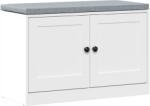 HomCom Bancă pentru pantofi cu pernă tapițată, 80x35, 5x52, 5 cm, alb | Aosom Romania (837-822V00WT) Pantofar