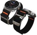 Spigen DuraPro Flex Strap pentru Samsung Galaxy Watch9 / Watch8 / Watch8 Classic, nylon rezistent, reglabil, Negru (AMP10116) (AMP10116)