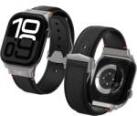 Spigen Classic Fit Strap pentru Apple Watch 49mm / 46mm / 45mm / 44mm / 42mm, Nylon și piele PU, Negru (AMP09304) (AMP09304)