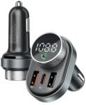 Proove FMSL30110001 modulator FM și încărcător auto, 2x USB-A, Type-C 30W, Negru