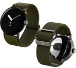 Spigen Lite Fit Strap Spigen Pixel Watch szíj 41mm Series, Nylon, Sportcsattal, Khaki (AMP07608) (AMP07608)