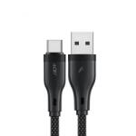 ACEFAST C8-04 kábel, USB-A-USB-C, 18W, 1.2m, Fekete